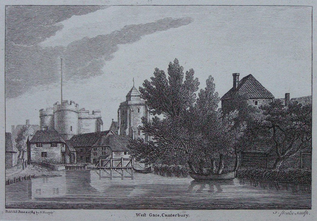 Print - West Gate, Canterbury. - Peake